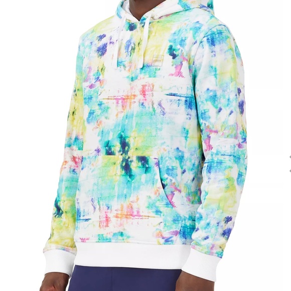 FILA Tie Breaker Tie Dye Pullover Hoodie Size XL - Picture 5 of 12